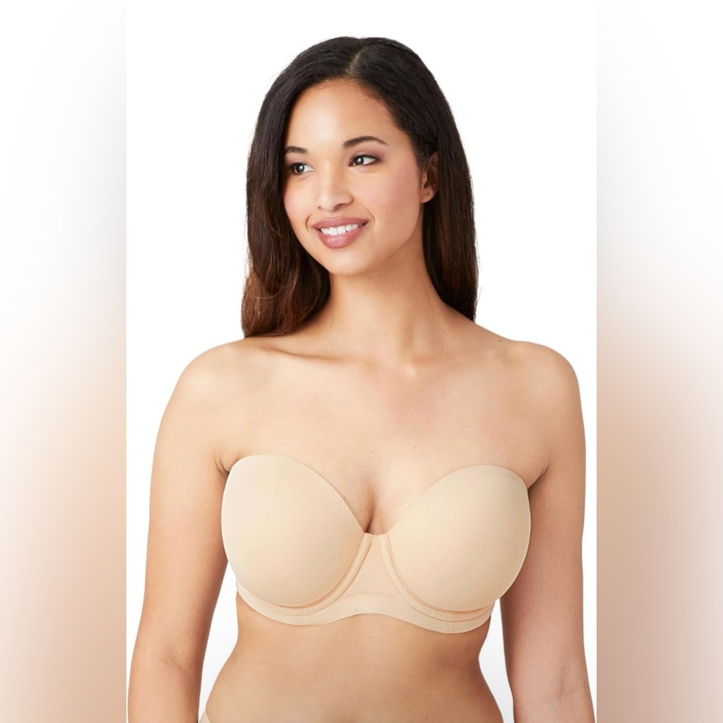 Wacoal Women's Red Carpet Strapless Bra Sand Size 32 Ddd Convertible 854119